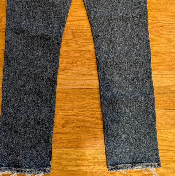 Agolde Riley Long High Rise Straight Denim - Picture 2 of 4